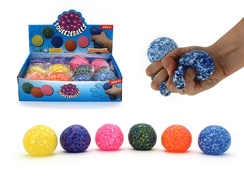 Galaxy Squeeze Gel Orb & Foam Squishy Ball - Stress Relief Sensory Toys for Kids & Adults - Fidget Toys for Anxiety, ADHD, Autism - Perfect for Office, Classroom, Home Use