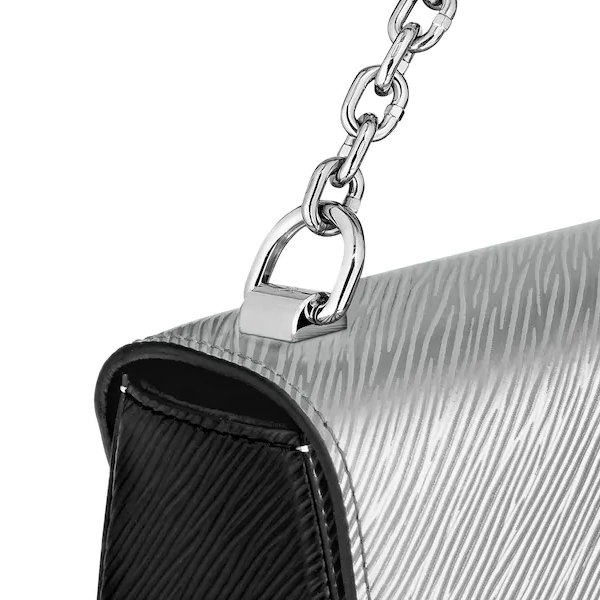 LV Twist MM Handbag in Argento Silver - Elegant Designer Shoulder Bag for Women | Perfect for Work, Parties & Everyday Use