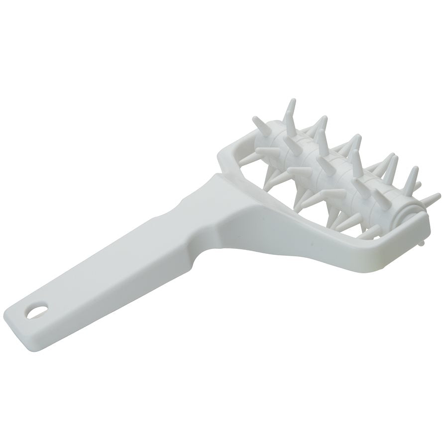 Winco 5 Head Plastic Dough Docker - Professional Pastry Docking Tool for Pie Crust, Pizza Dough & Cookies - Perfect for Bakers & Home Chefs