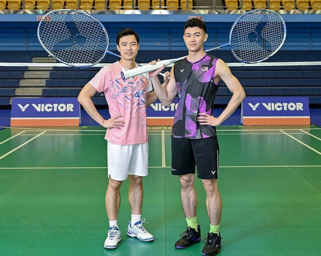 Victor x LZJ A970ACE C Badminton Racket (Black/Purple) - Professional Carbon Fiber Shuttlecock Racket for Advanced Players - Perfect for Tournaments & Training Sessions