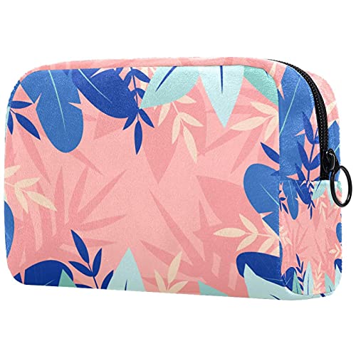 Large Travel Makeup Bag for Women - Black Cosmetic Organizer with Hand-Drawn Floral Design, Perfect for Toiletries & Beauty Essentials | Great Gift Idea for Travel, Gym, or Daily Use