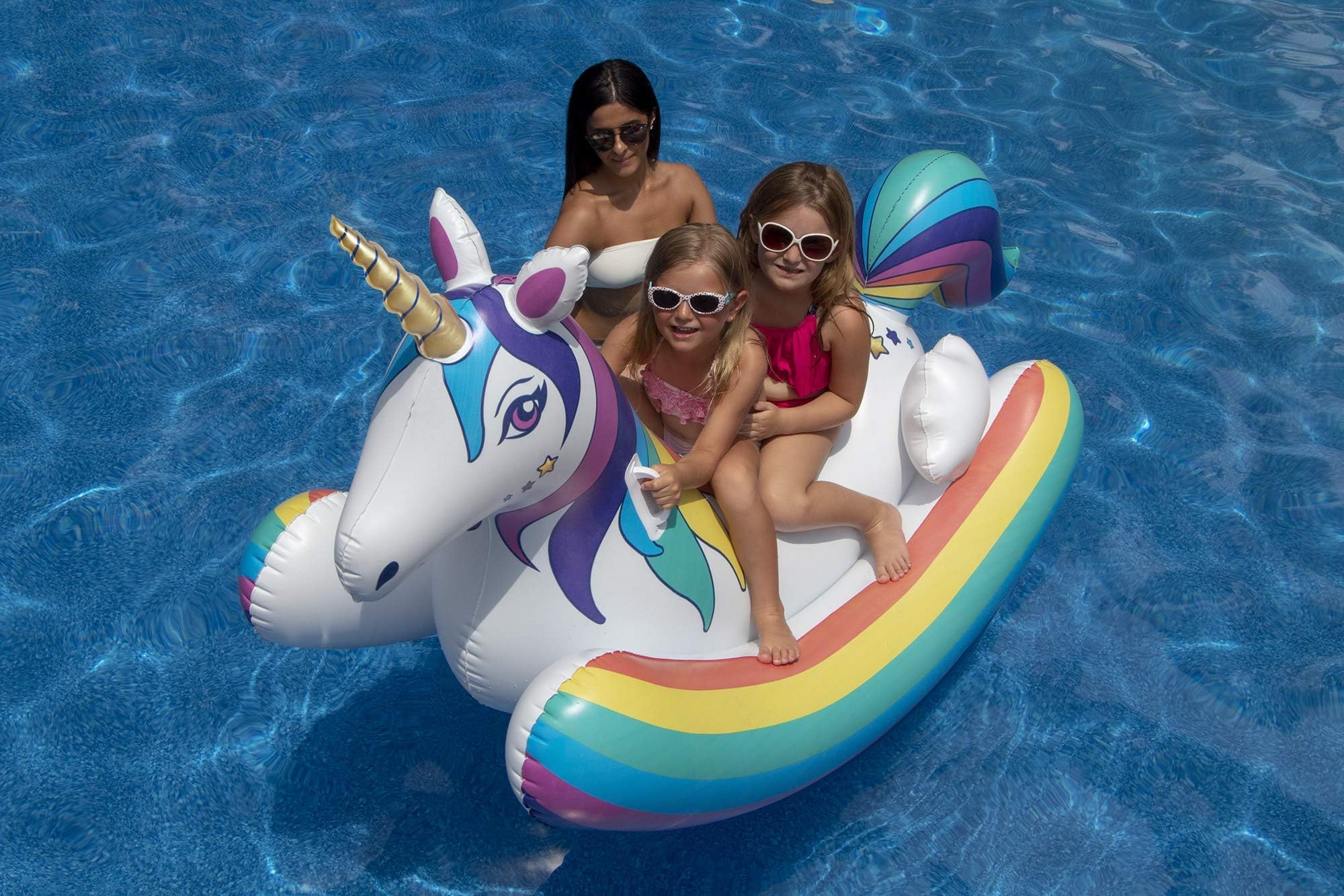 Inflatable Rainbow Unicorn Pool Float - 86