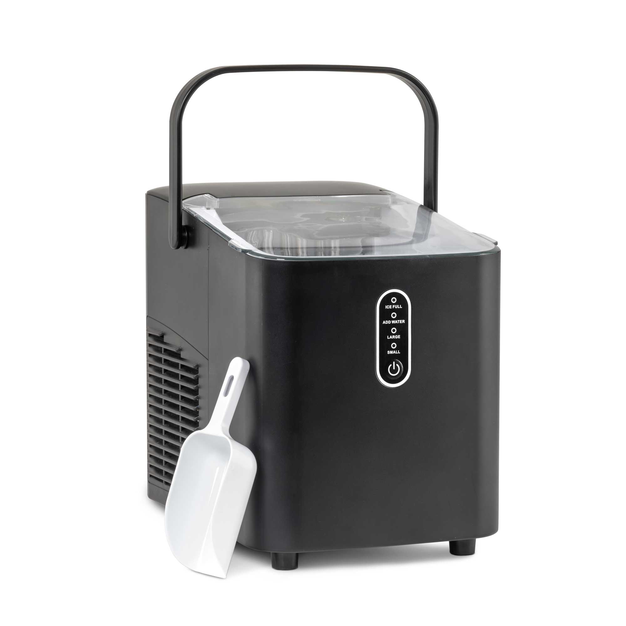 Baridi 12kg/24hr Electric Ice Cube Maker with LED Display - Fast 10 Minute Freeze for Home, Office, and Commercial Use - Perfect for Cocktails, Beverages, and Parties
