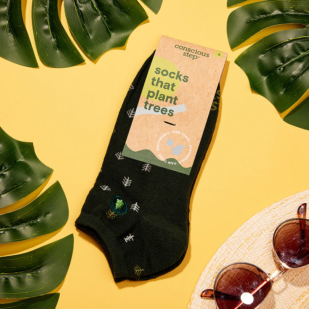 Conscious Step Eco-Friendly Ankle Socks - Plant Trees with Every Purchase | Perfect for Hiking, Yoga & Everyday Wear