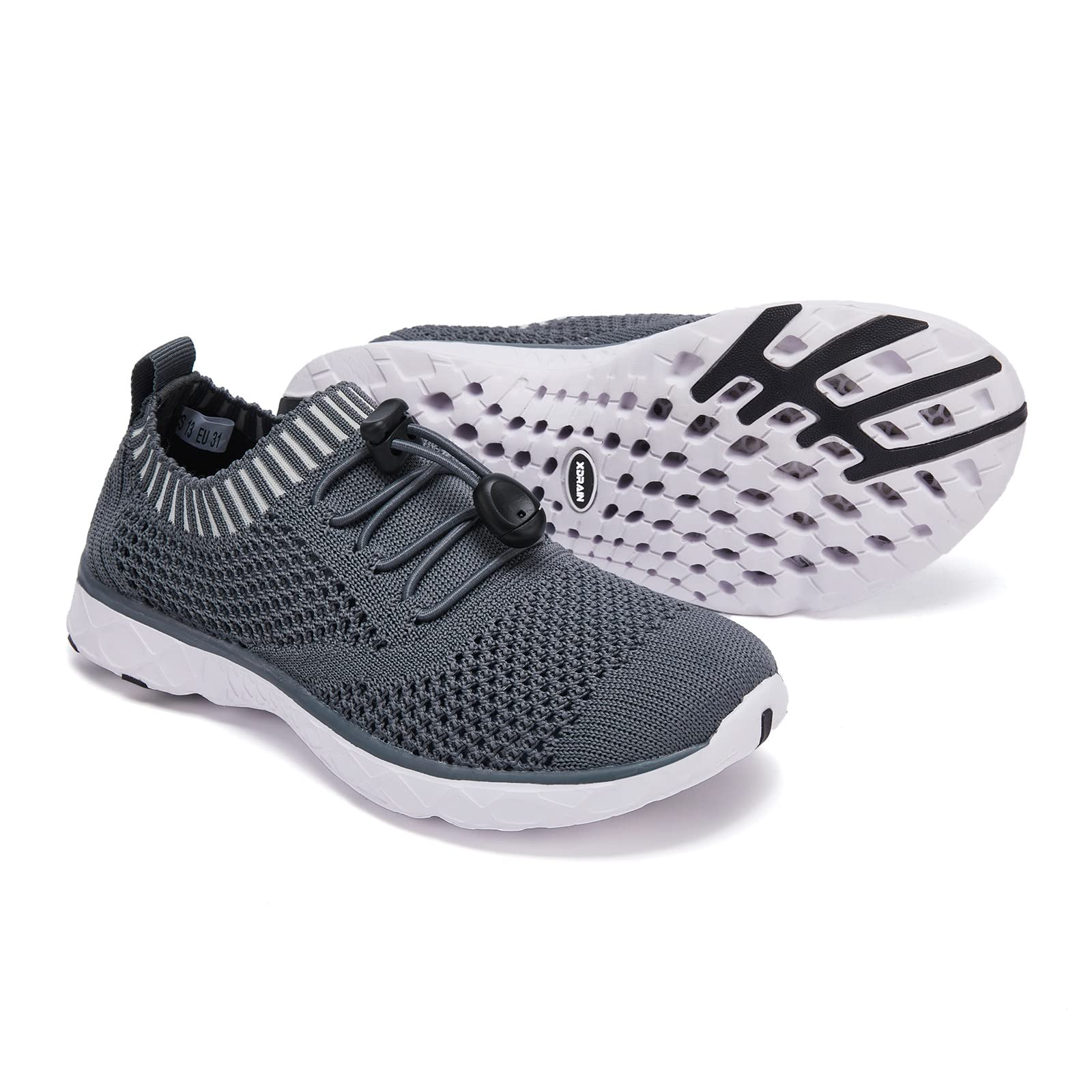 ALEADER Quick Dry Water Shoes for Kids - Slip On Toddler & Youth Sizes | Beach, Pool, Water Park & Outdoor Activities