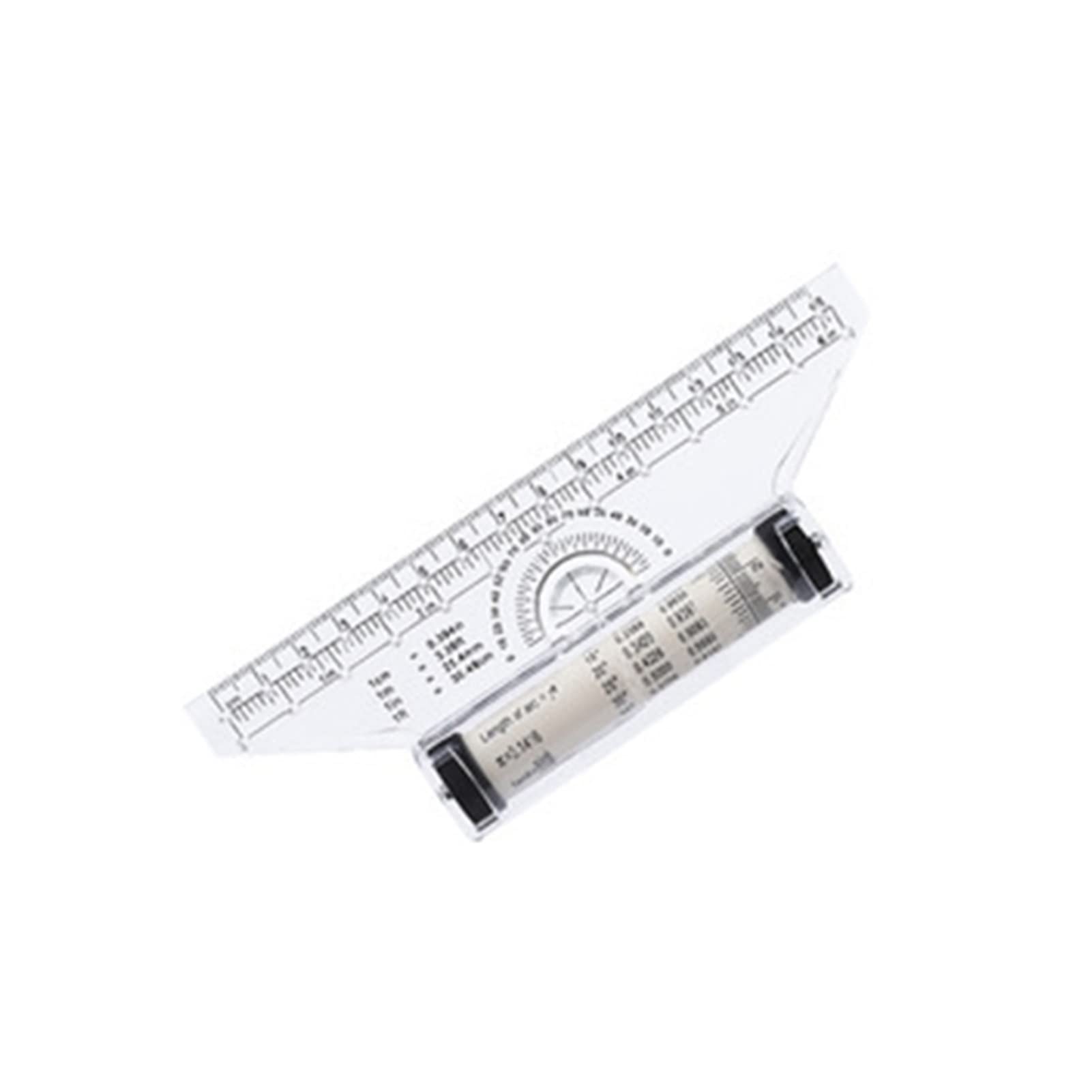 15CM Portable Parallel Roll Ruler - Angle Measuring Tool for Students & Artists - Perfect for Geometry, Drafting & Technical Drawing Projects