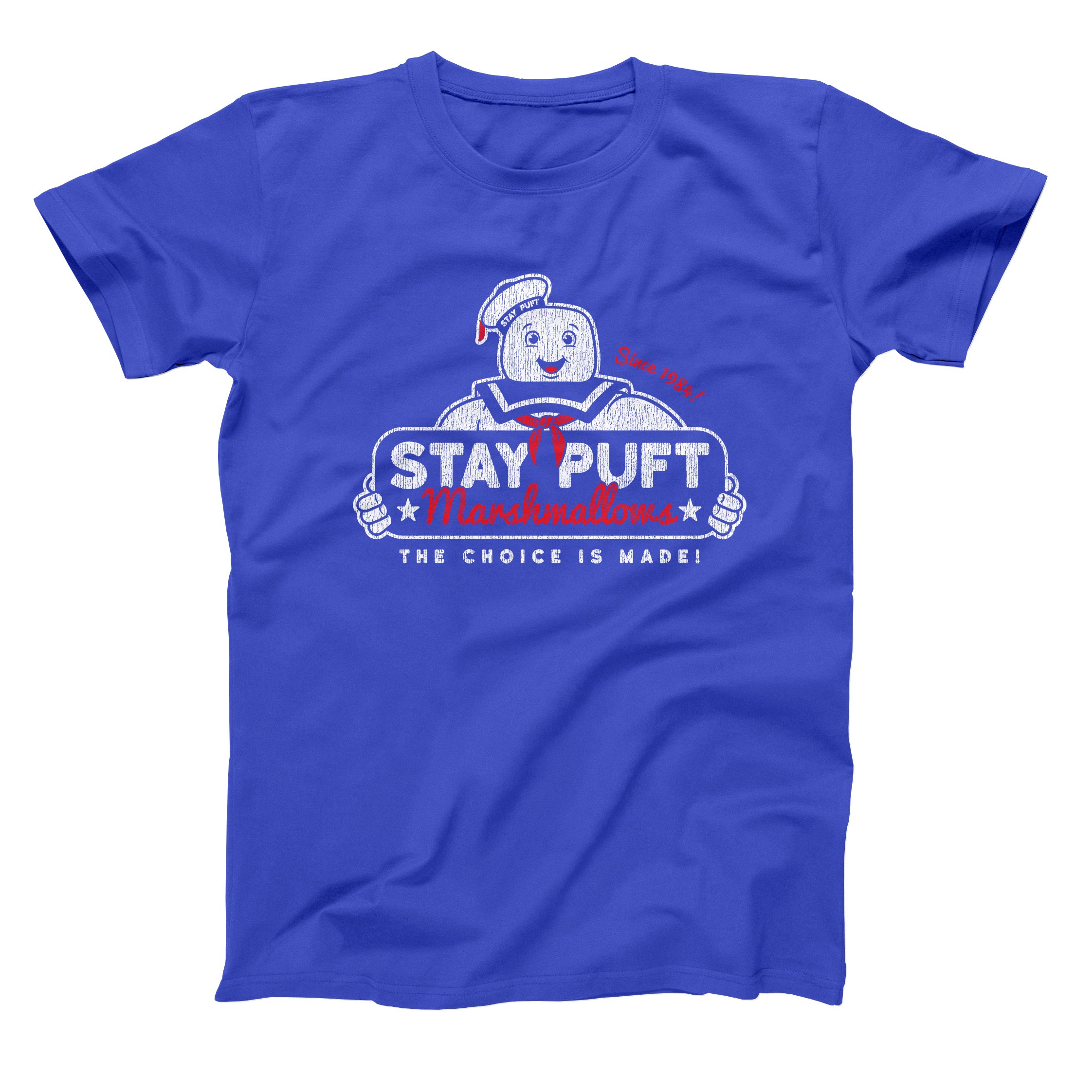 Stay Puft Marshmallows Ghostbusters T-Shirt - Funny Vintage Movie Ghost Fighting Marshmallow Man Tee for Men - Perfect for Halloween Costumes & 80s Movie Fans