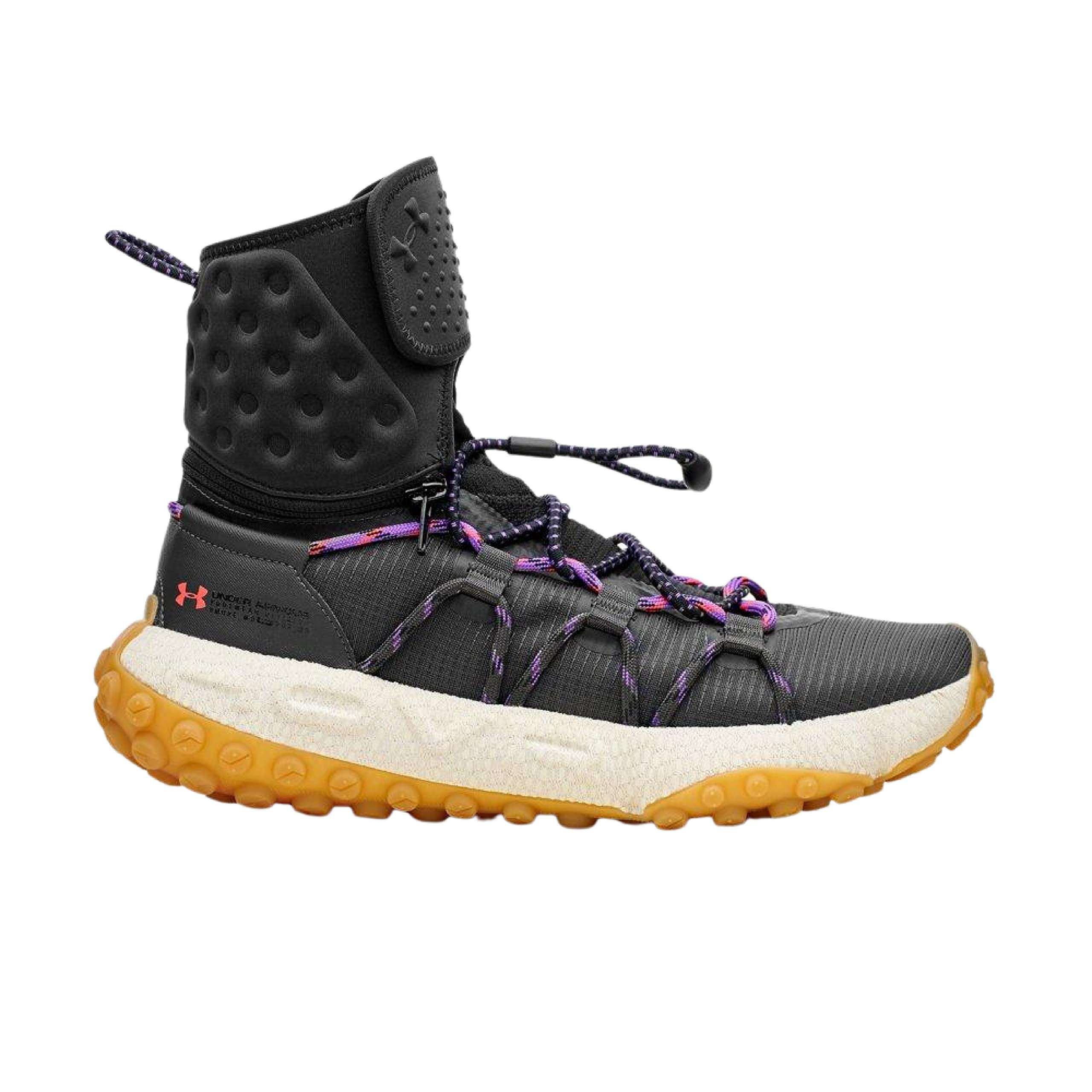 Under Armour UA HOVR Summit Fat Tire Running Shoes for Men - Gray/Black, Size 6.5 | Trail Running, Hiking & Outdoor Workouts