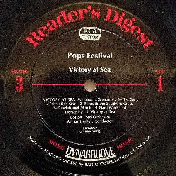 Arthur Fiedler & Boston Pops Orchestra - Pops Festival (10 LP Vinyl Box Set, Compilation, Mono, Near Mint or Mint Condition) - Perfect for Classical Music Collectors & Vinyl Enthusiasts