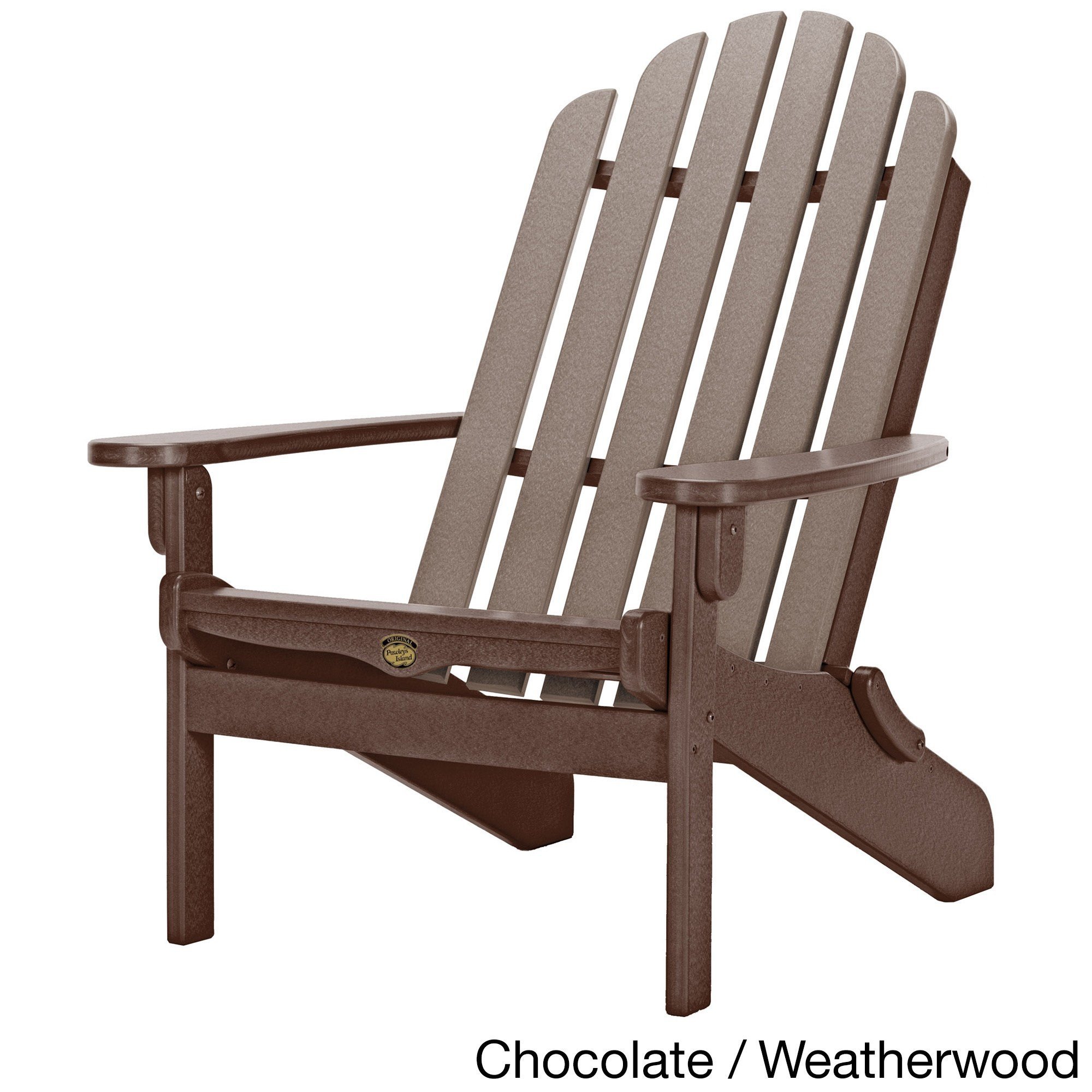 **Pawleys Island Cedar Durawood Folding Adirondack Chair – Eco-Friendly, Stainless Steel Hardware, Handcrafted in The Carolinas – Perfect for Patio, Garden, and Outdoor Relaxation**