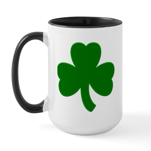 White/Black Inside - Shamrock Ver6 Large Mug
