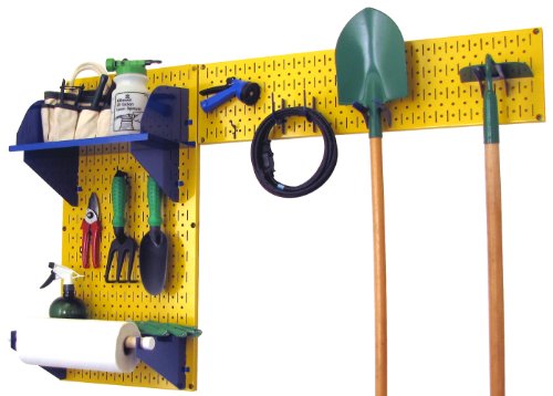Yellow Pegboard Blue Accessories