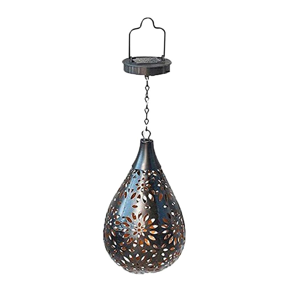 Baoblaze Solar Hanging Lights Outdoor - Waterproof LED Solar Lantern for Garden, Patio, Yard Decor - Bronze Metal Solar Lamp for Porch, Pathway, Backyard, Party & Wedding Lighting