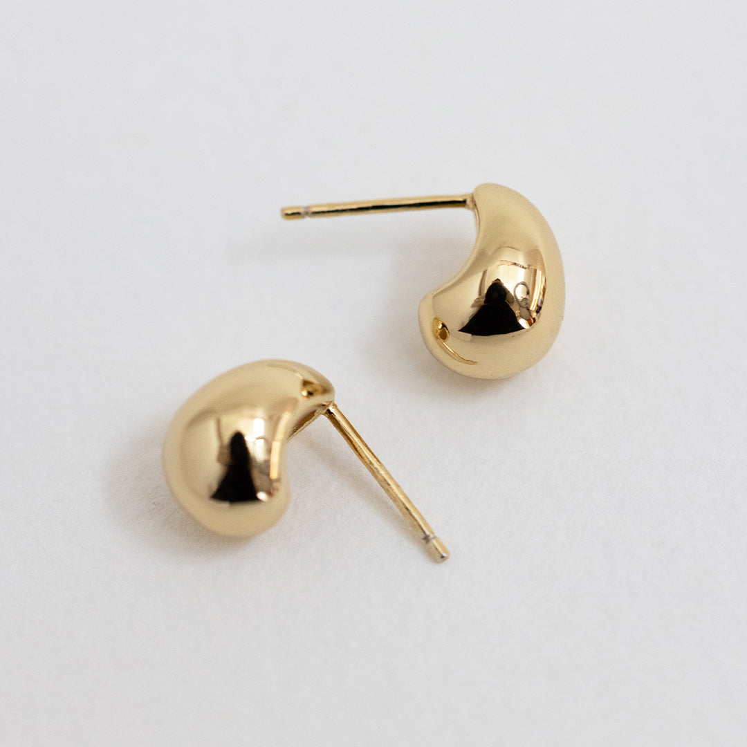 Cyrus Stud Earrings for Women - 14K Gold Plated Cubic Zirconia Studs - Perfect for Everyday Wear, Gift Giving & Special Occasions