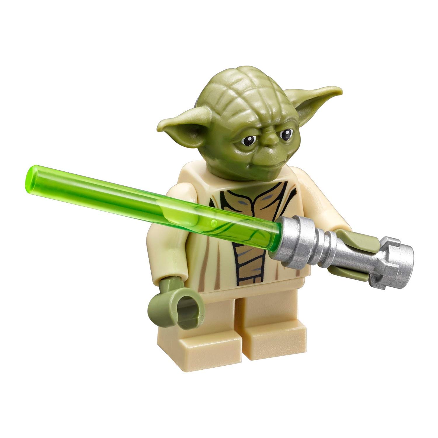 Original LEGO Star Wars Yoda Minifigure - Yoda Chronicles Clone Wars 75017 Building Toy for Kids & Collectors | Perfect for Star Wars Fans, Gift Giving & Display Collections