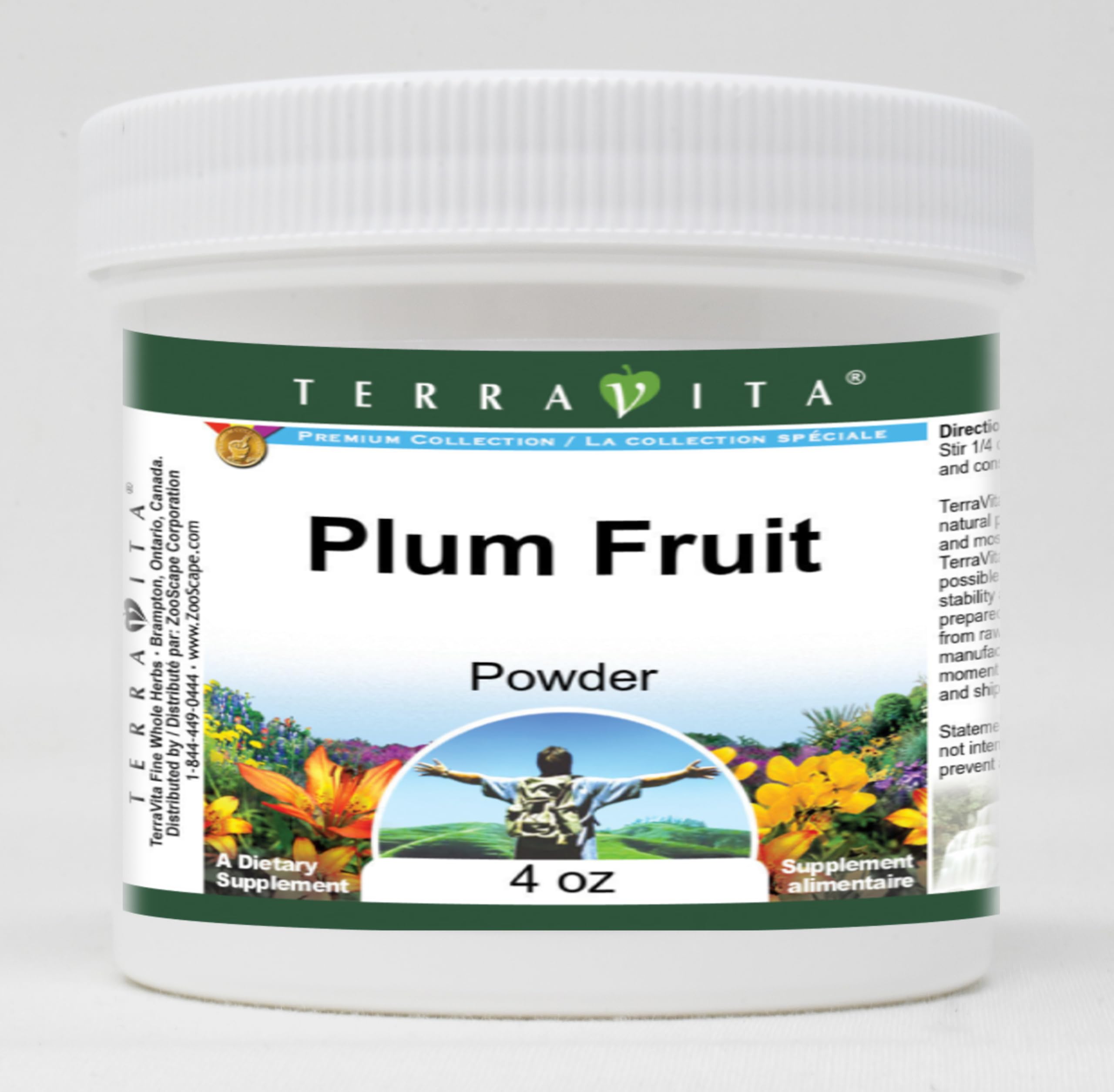 Organic Plum Fruit Powder - 4 oz | Antioxidant-Rich Superfood for Smoothies, Baking & Healthy Snacks | Non-GMO, Gluten-Free | ZIN: 521187 | Perfect for Detox Drinks, Energy Bars & DIY Skincare