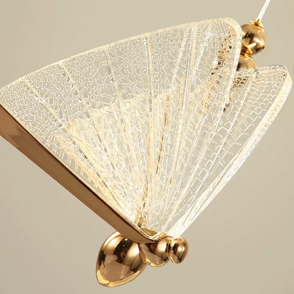 Modern LED Chandelier - Minimalist Butterfly Design Acrylic Pendant Light for Restaurant, Bar & Coffee Shop [Energy Class A++] | Elegant Dining & Commercial Lighting Decor