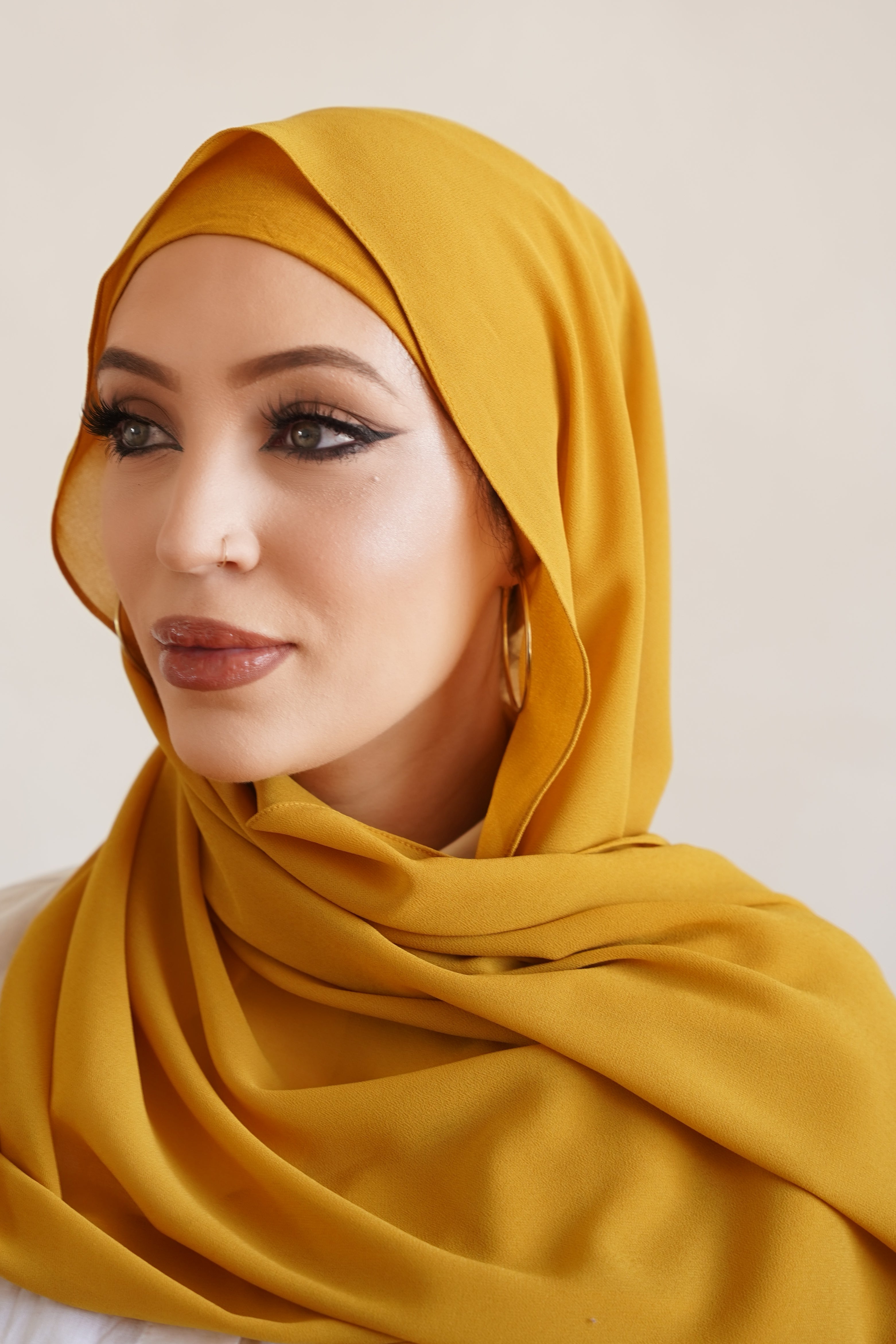 NUHA Chiffon Hijab Set - Lightweight & Breathable Muslim Scarf for Women - Perfect for Daily Wear, Prayer, and Special Occasions