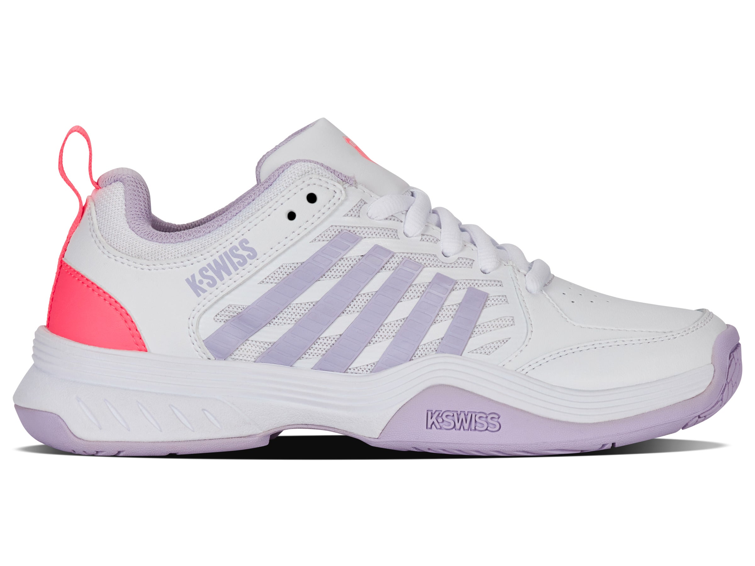 Nike Court Express 2 Women's Tennis Shoes - White/Orchid Petal/Neon Blaze | Lightweight Comfort for Casual Wear & Court Sports | Perfect for Gym, Running, and Everyday Fashion