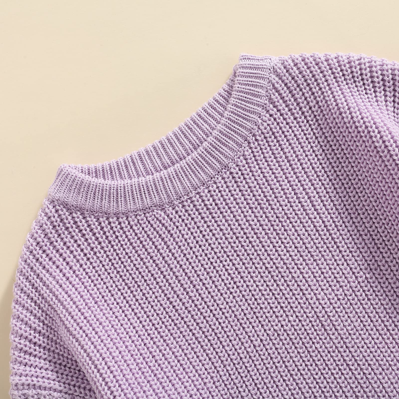 Newborn & Toddler Baby Knit Sweater - Soft Round Neck Pullover Long Sleeve Top for Boys & Girls | Cozy Fall Winter Outfit for Playdates & Family Photos