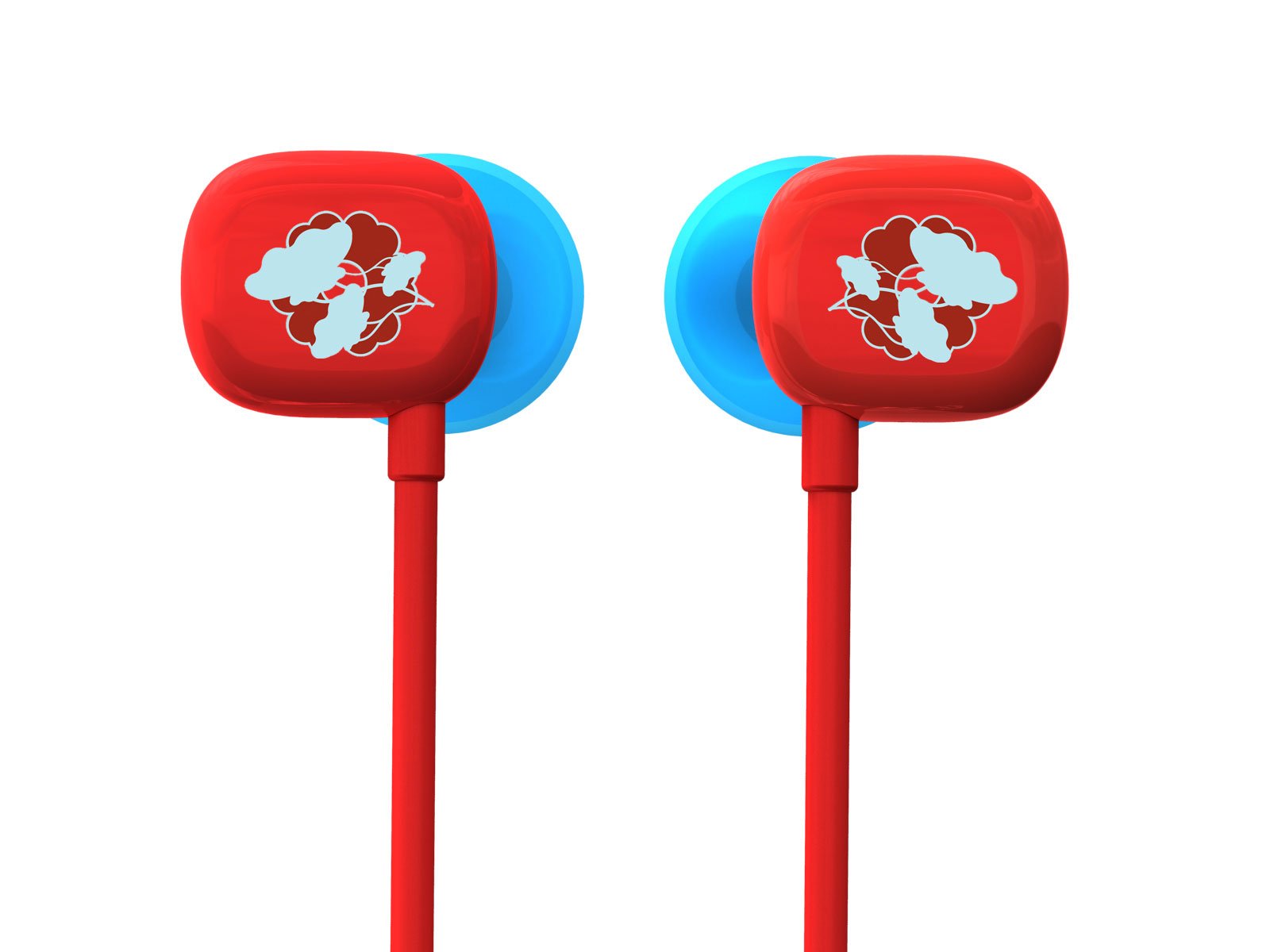 Ultimate Ears 100 Noise-Isolating Earphones - High Performance In-Ear Headphones with Premium Sound Quality (Red/Blue) - Perfect for Commuting, Workouts & Travel