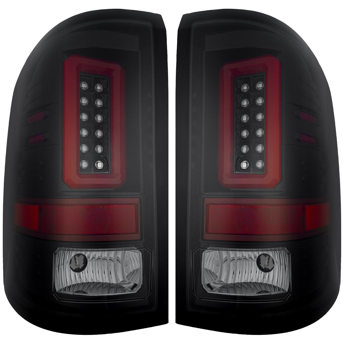 GMC Sierra 2500/3500 2016-2019 LED Tail Lights - Direct Replacement for Factory Single Wheel Models | OLED Multi-Lens Design for Enhanced Visibility & Style | Perfect for Off-Roading, Towing & Night Driving