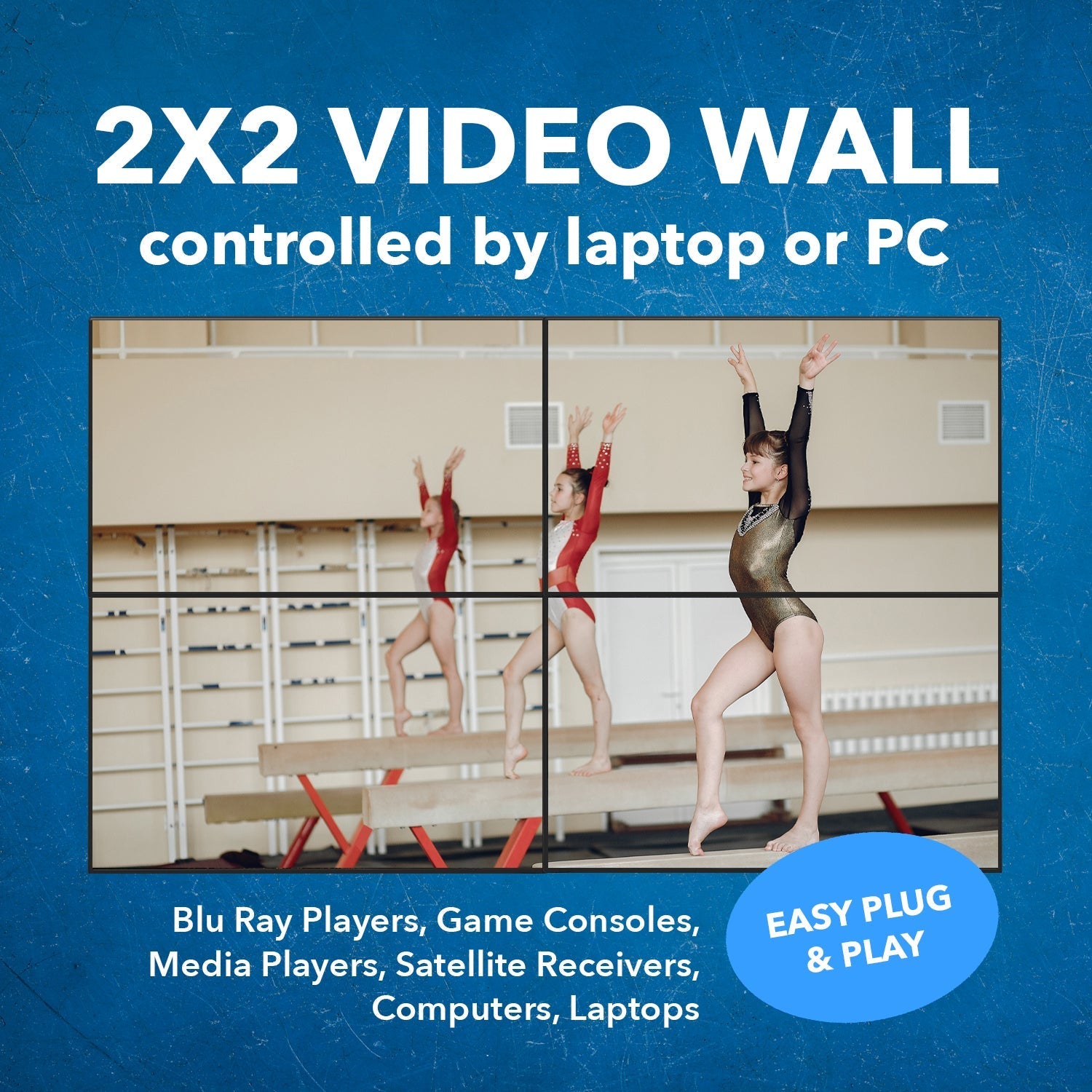 18Gbps 4x4 Seamless UHD Matrix Switch (UHD 404VW) - Perfect for Home Theater, Gaming & Professional AV Setups