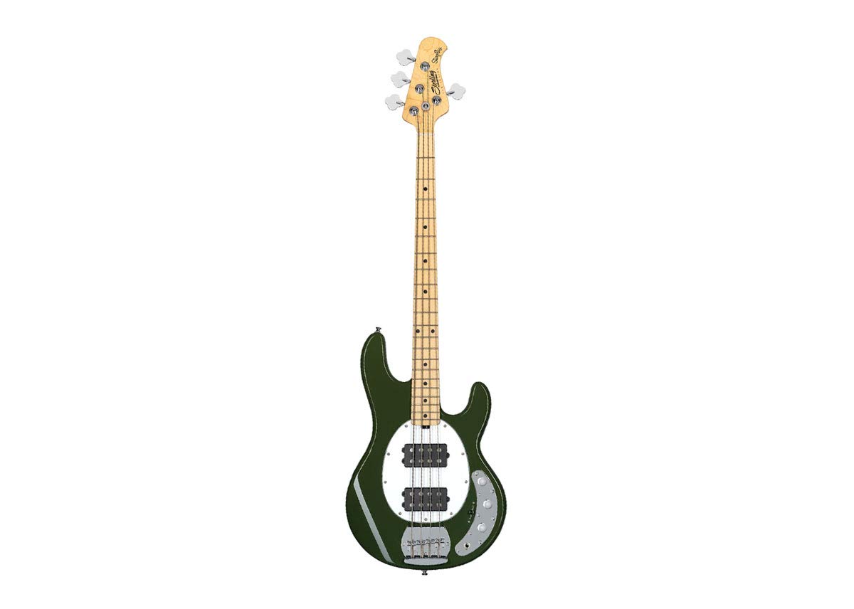Sterling by Music Man RAY4HH 4-String Bass Guitar Right-Handed Olive Green | Professional Electric Bass for Rock, Jazz & Studio Recording