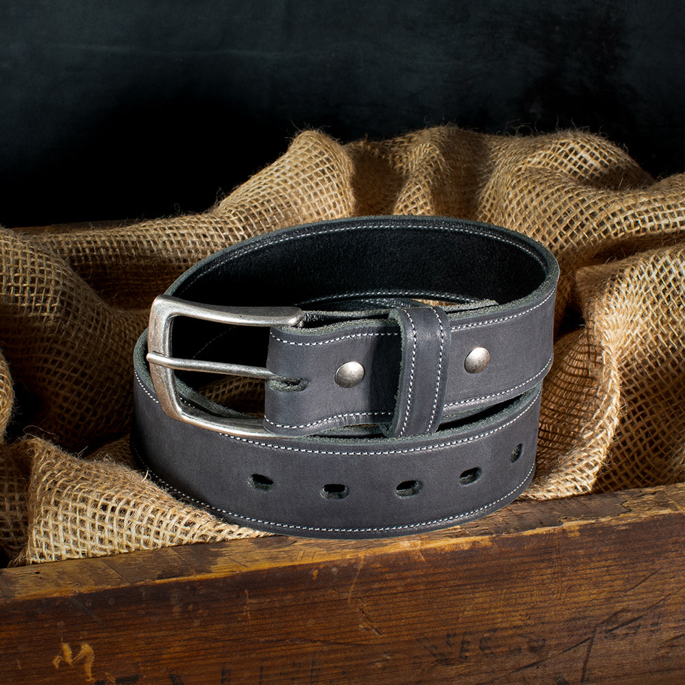 Premium Genuine Suede Leather Belt for Men - 1.5 Inch Width - Adjustable Dress & Casual Belt - Perfect for Office, Jeans & Everyday Wear