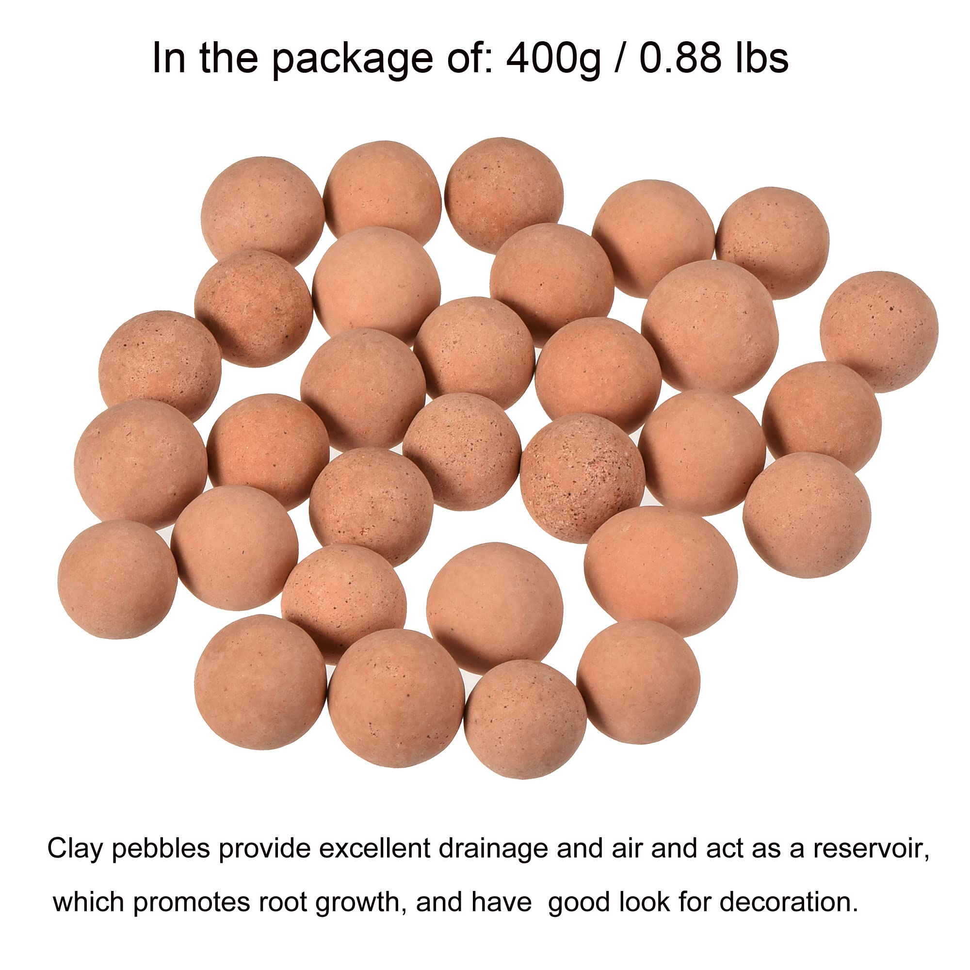 MECCANIXITY 9-10mm Pink Clay Pebbles - 0.88 lbs Hydroponic Growing Media for Plants, Orchids, Bonsai Trees | Ideal for Hydroponics, Aquaponics, Vase Filler & Home Garden Decor