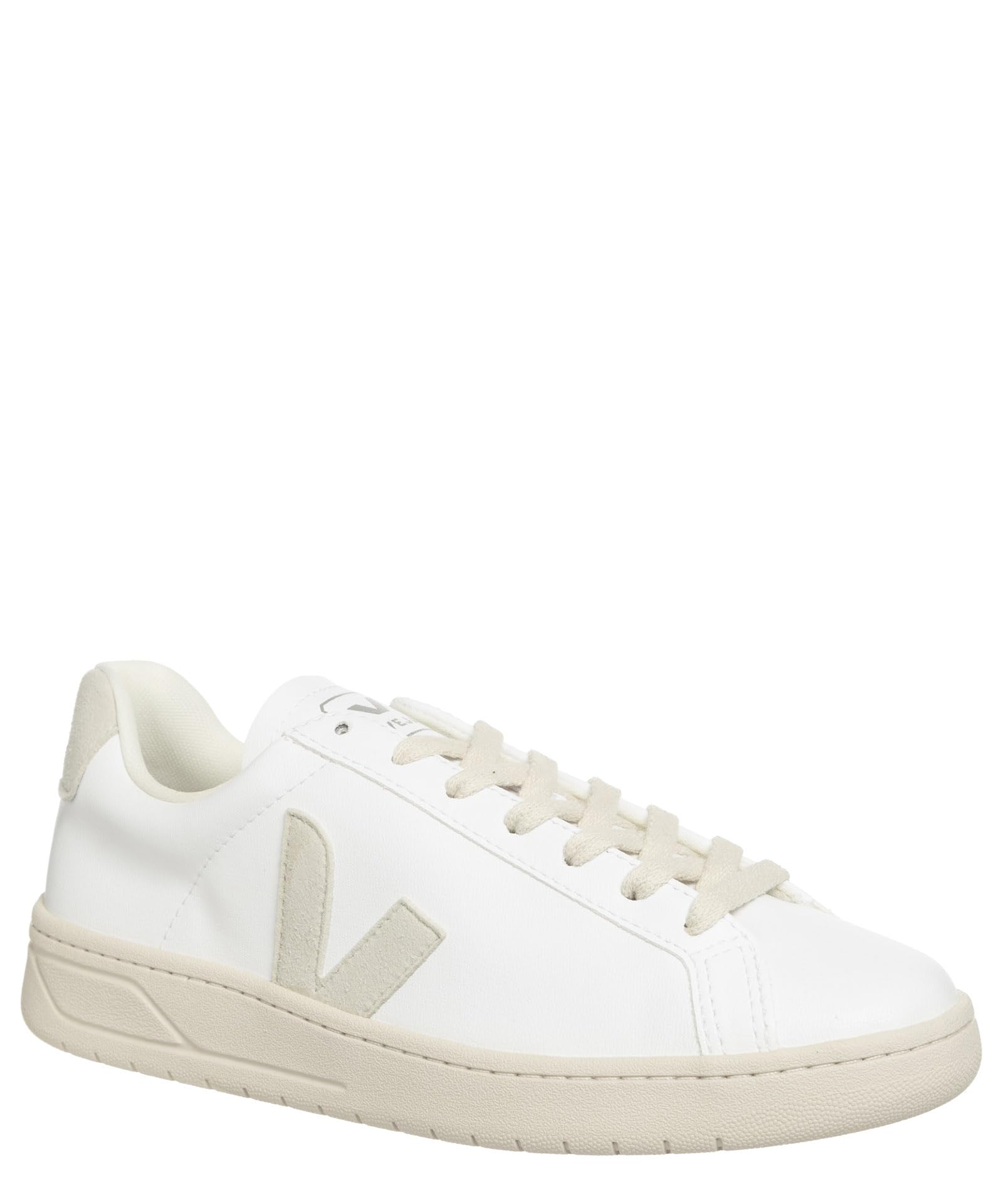 Veja Women's Urca Sneakers - White & Natural Eco-Friendly Leather Sneakers for Casual Wear, Walking & Everyday Comfort