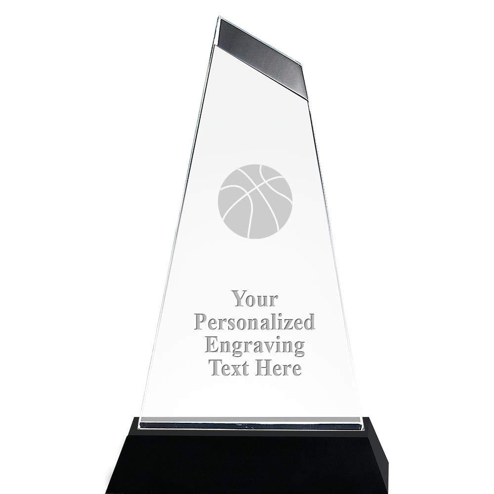 8 Inch Custom Engraved Emperor Basketball Acrylic Trophy Award - Personalized Basketball Recognition for Teams & Players - Perfect for Championships, Tournaments & Sports Awards Ceremonies