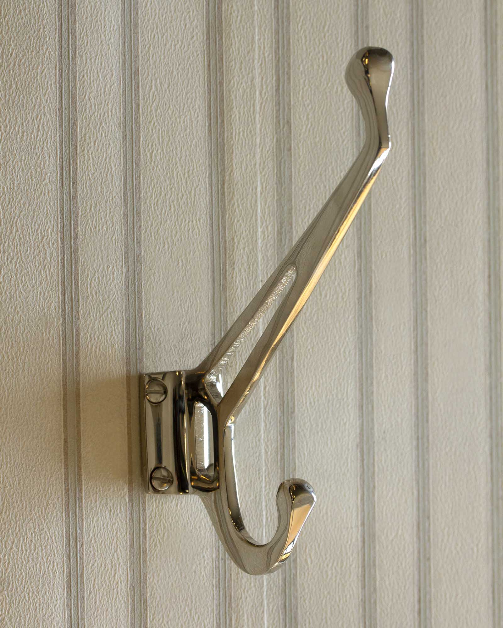 Classic Nickel Coat Hanger - Durable & Stylish for Closet, Wardrobe, and Travel Organization