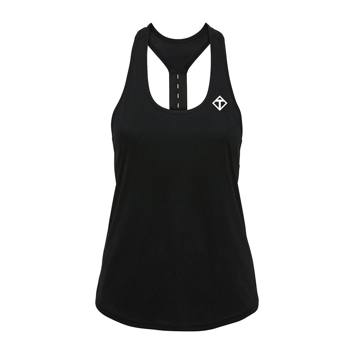 Black Performance Strap Back Vest for Men & Women - Breathable Workout Tank Top for Gym, Running, Yoga & Outdoor Activities