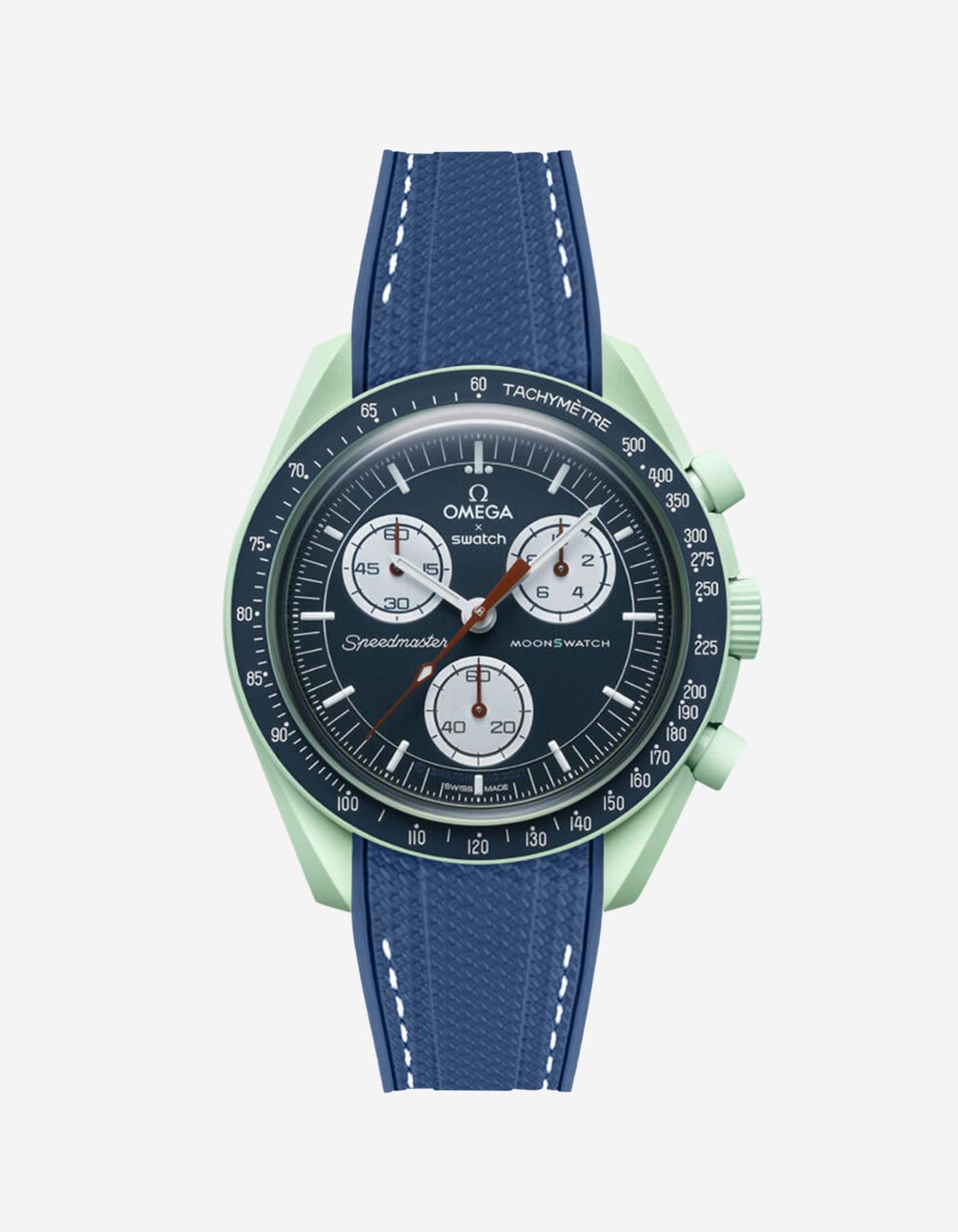 Omega X Swatch MoonSwatch Mission on Earth Replacement Rubber Watch Band - Durable & Comfortable Strap for Everyday Wear & Sports Activities