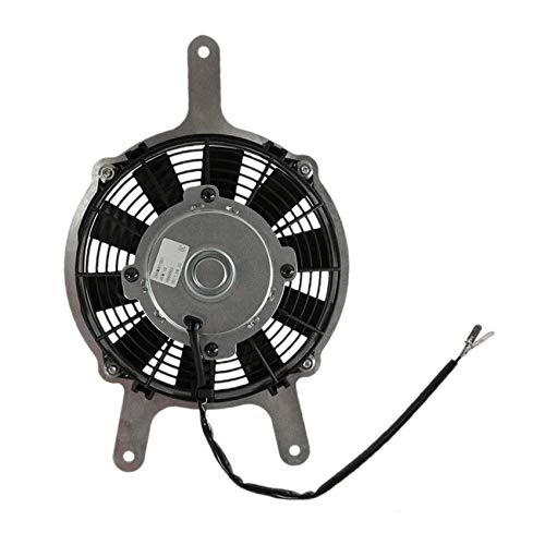 RAREELECTRICAL New 12V Radiator Fan Replacement for Kawasaki ATV KVF750 Brute 750 4X4i - OEM 59502-0011 - Perfect for Off-Roading & Heavy-Duty Cooling