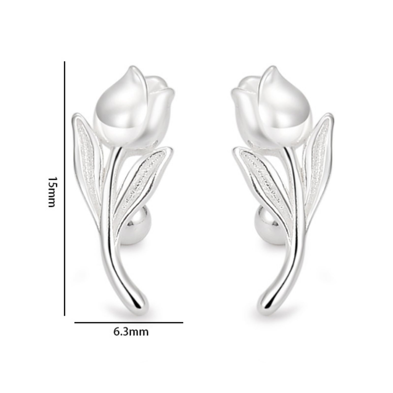 Sterling Silver Screw Back Stud Earrings for Women | Dainty CZ & Rhinestone Hypoallergenic Earrings | S925 Tiny Simple Jewelry | Perfect Birthday Gifts for Her | Everyday Wear, Office & Special Occasions