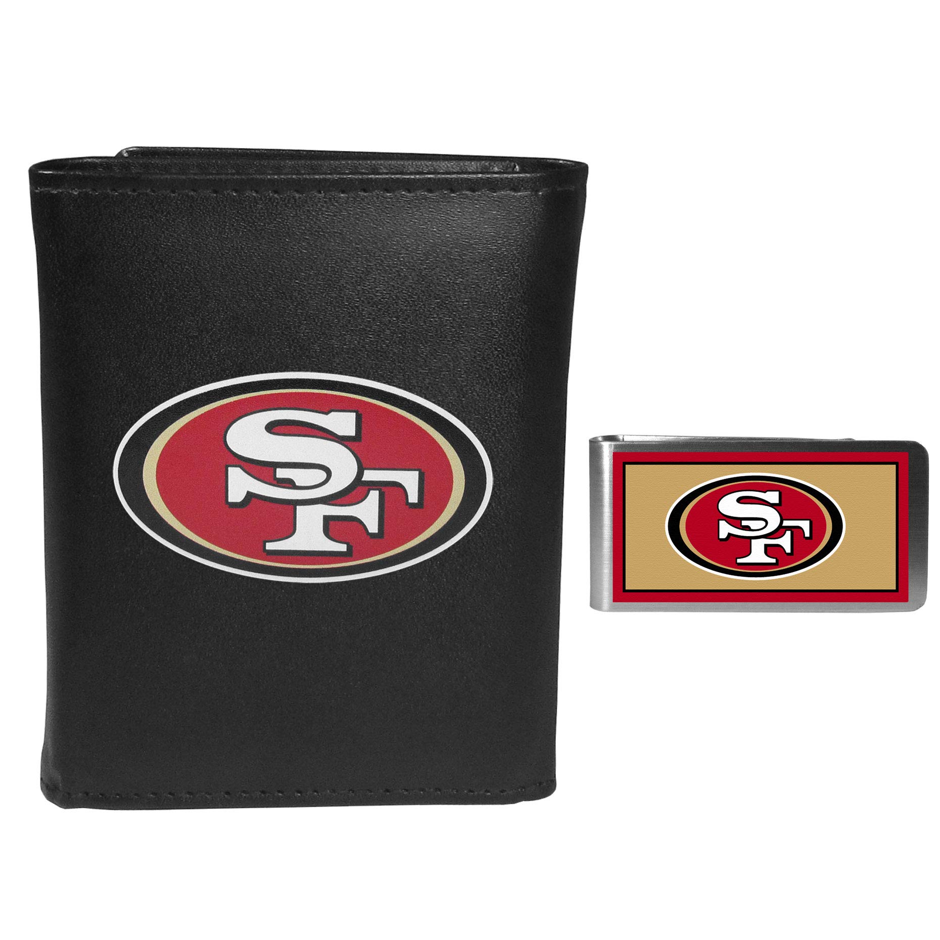 Premium Siskiyou Tri-Fold Leather Wallet with Money Clip - Slim RFID Blocking Bifold Wallet for Men - Perfect for Travel, Business & Everyday Use