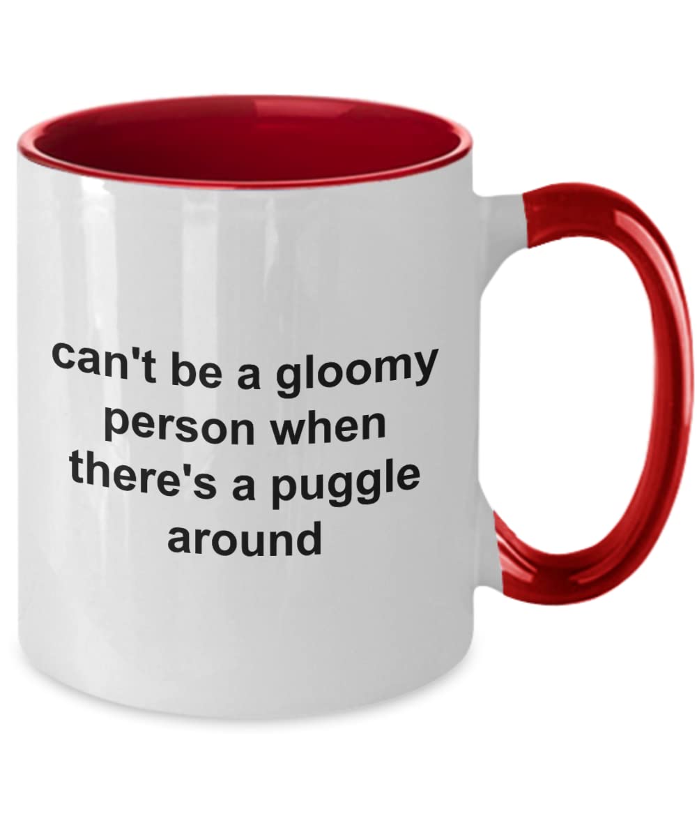 Funny Puggle Coffee Mug - Perfect Gift for Dog Moms & Coffee Lovers - Birthday Present Idea - Cute Puggle Design - Great for Home, Office or Gift Giving