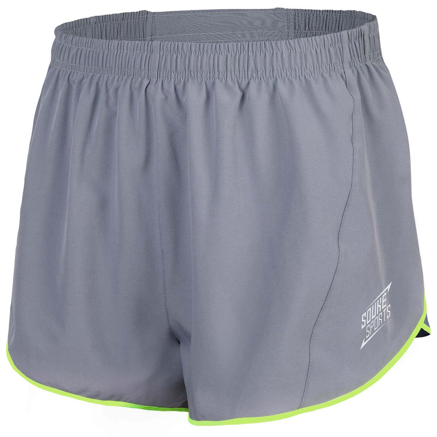 Souke Sports Men's 3'' Quick Dry Workout Running Shorts with Black Liner & Zip Pockets - Lightweight Athletic Performance Shorts for Gym, Jogging & Outdoor Activities