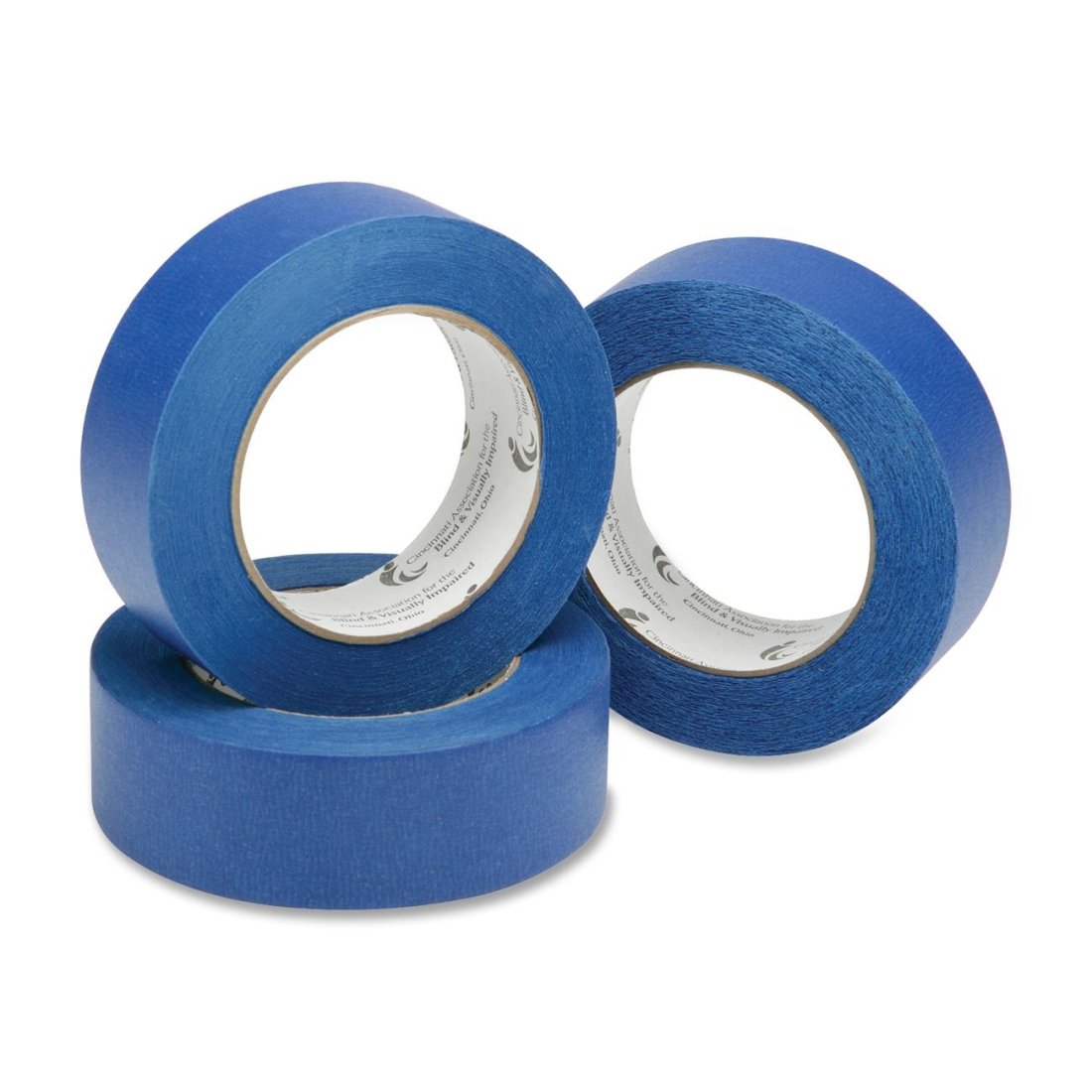 SKILCRAFT 7510-01-531-4863 Blue Painter's Tape - 60 Yards x 2 Inches x 5.7 mil Thick, Low-Residue Adhesive, Multi-Surface Paint Protection (Pack of 24) - Perfect for Home Painting, DIY Projects & Professional Use