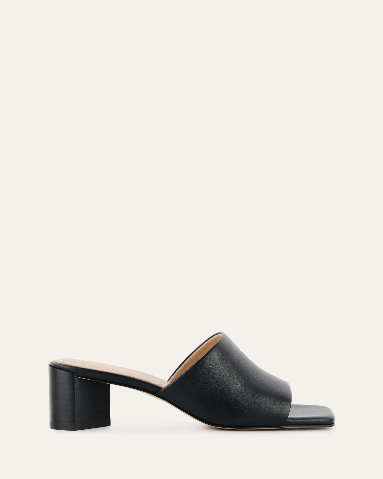 Herbie Black Leather Mid Heel Sandals for Women - Comfortable & Stylish Summer Dress Shoes for Weddings, Parties & Office Wear