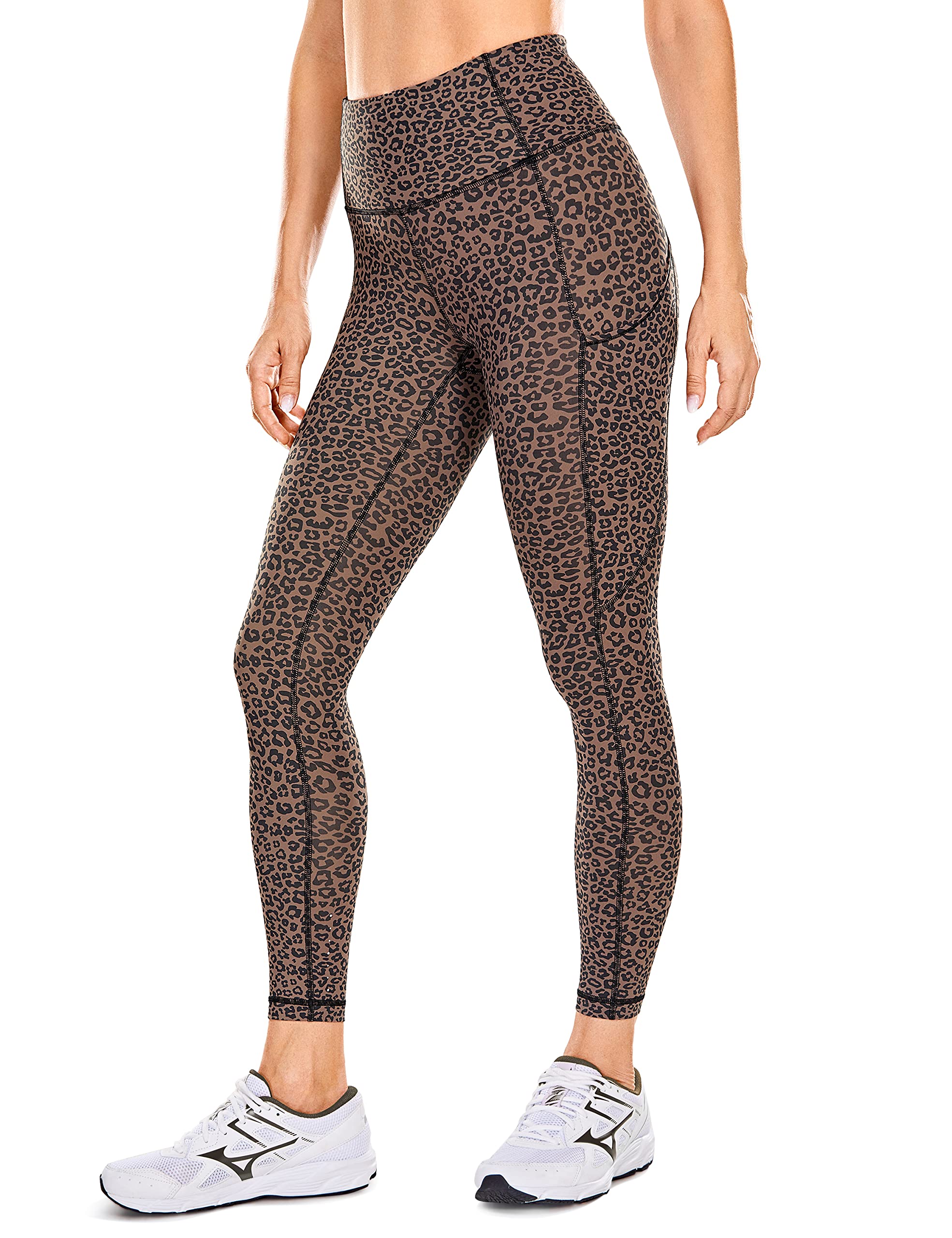 CRZ YOGA Women's High Waisted Workout Capris Leggings 23