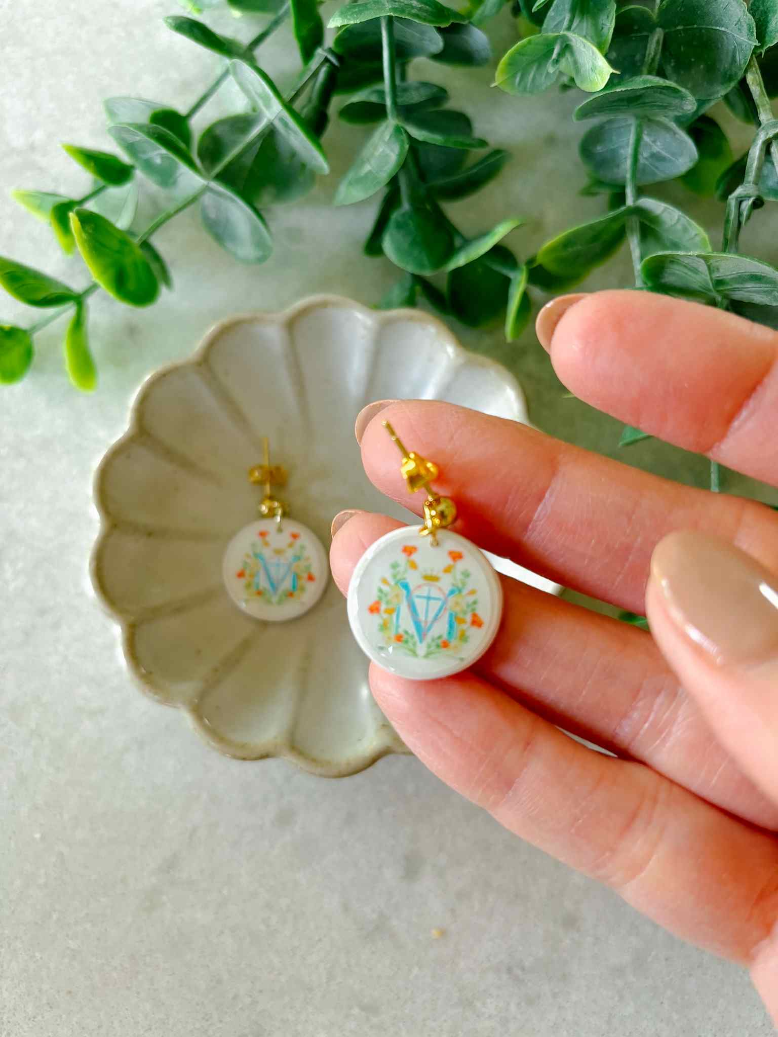 Handmade Mary Monogram Earrings - Personalized Initial Jewelry for Women - Perfect for Gifts, Weddings, and Everyday Wear