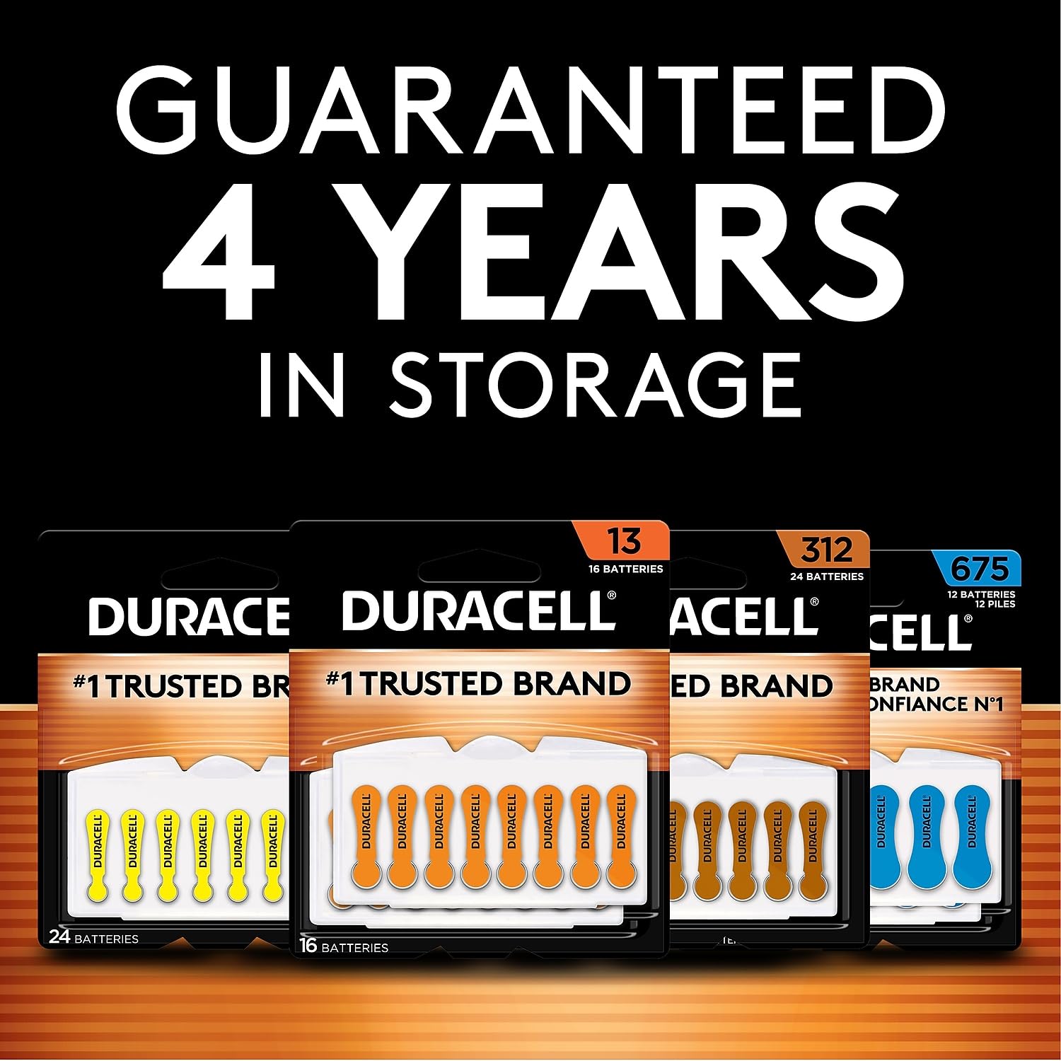 Duracell DA312B16ZM09 312 Hearing Aid Batteries - 16 Pack | Long-Lasting Zinc-Air Power for Hearing Aids, Watches & Medical Devices | Perfect for Daily Use, Travel & Emergency Preparedness
