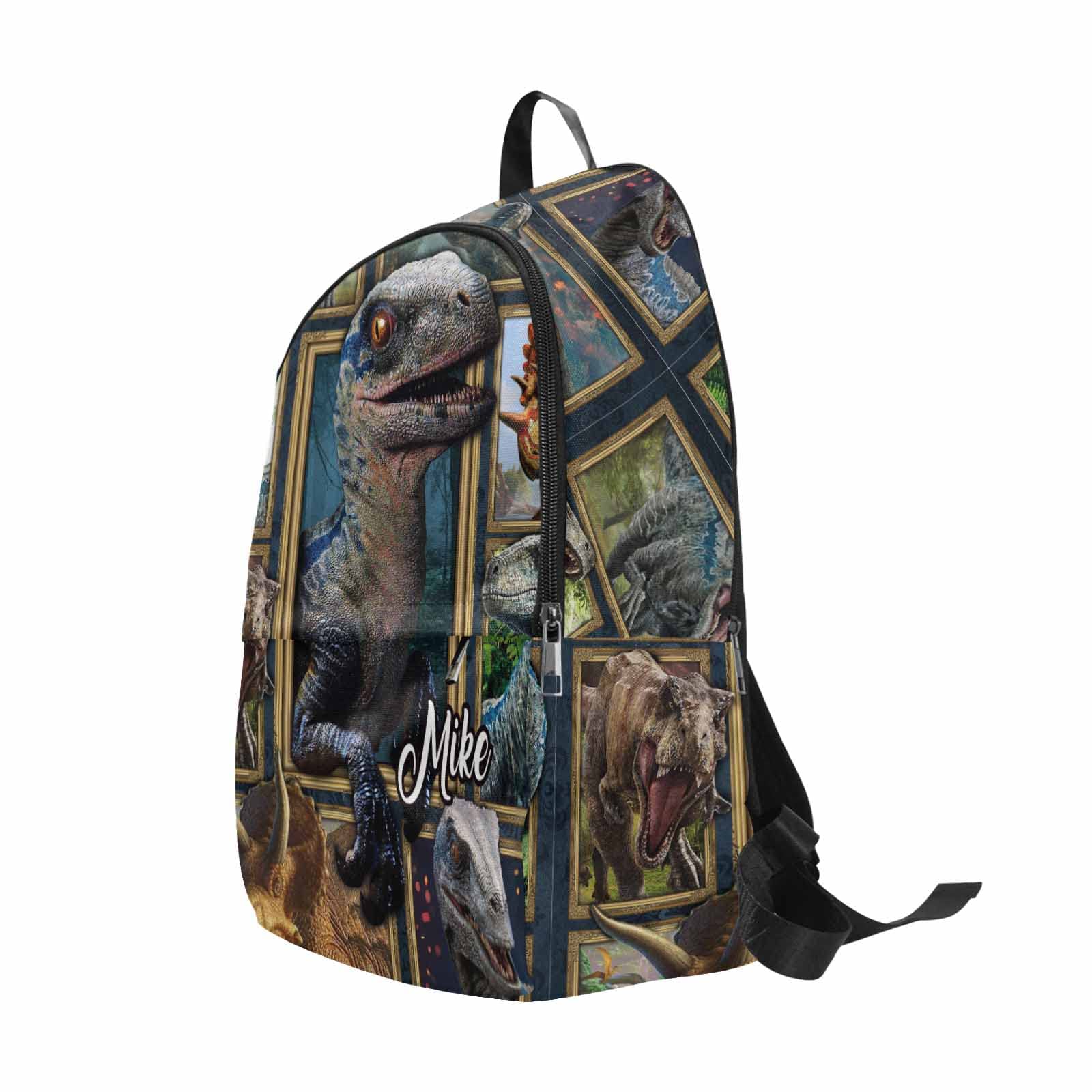 Custom Personalized Dinosaur Backpack with Name - School, College, Travel & Work Backpack for Women, Men & Kids | Durable & Stylish for Daily Use, Outdoor Adventures & Gifts