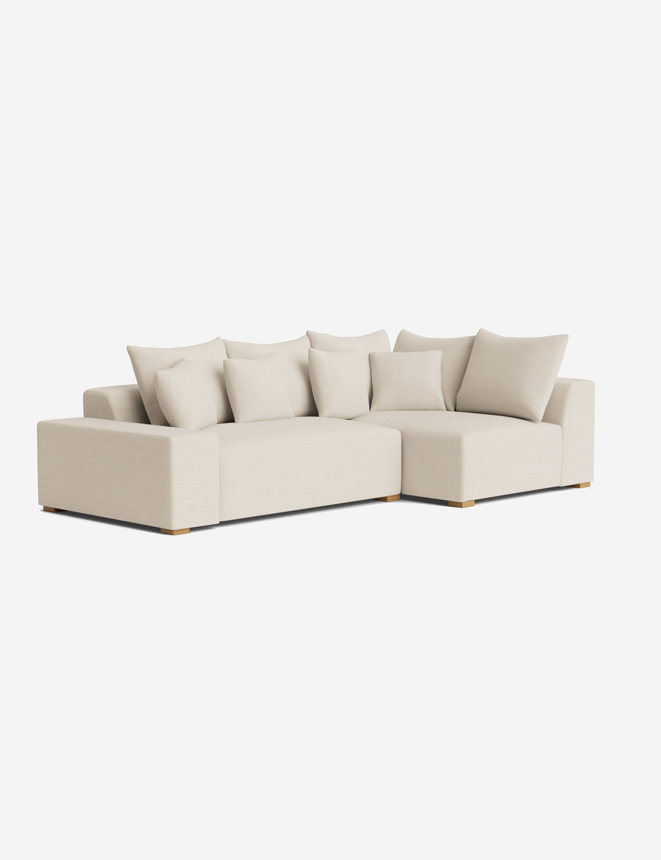 Modern Clayton Sectional Sofa - Comfortable L-Shaped Couch for Living Room, Family Room & Home Theater | Durable Upholstery & Stylish Design