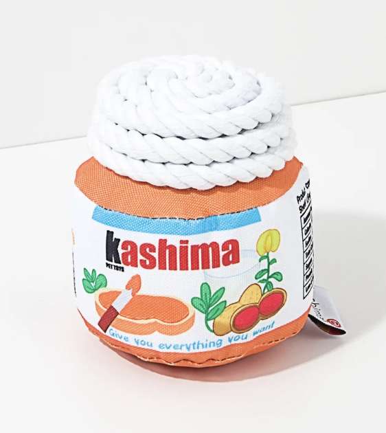 Durable Kashima Chew-Resistant Dog Toy with Peanut Butter Flavor - Perfect for Aggressive Chewers & Puppy Teething Relief