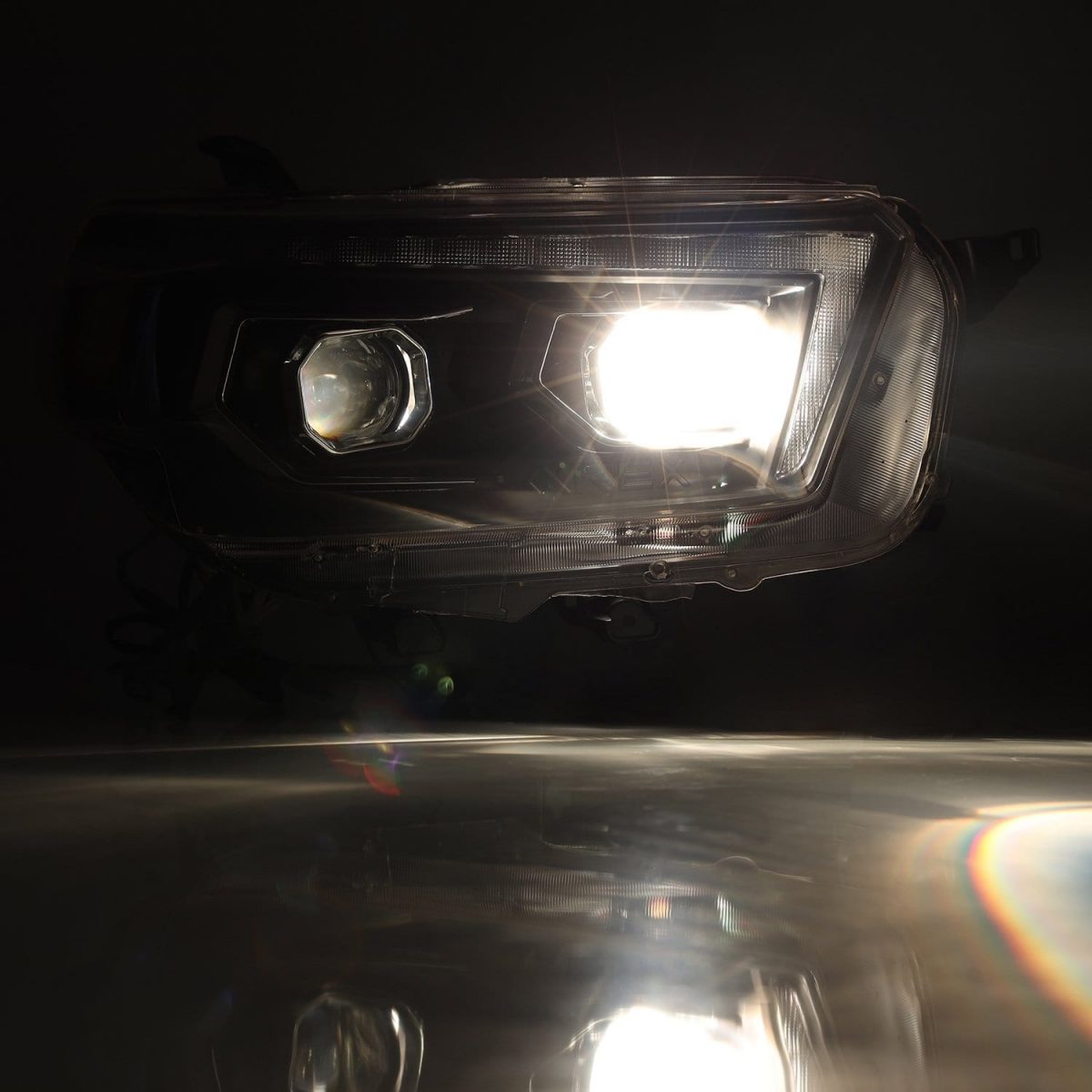 10-13 Toyota 4Runner PRO Series Halogen Projector Headlights Alpha Black - Upgrade Your Night Driving Visibility for Off-Road Adventures & Daily Commutes