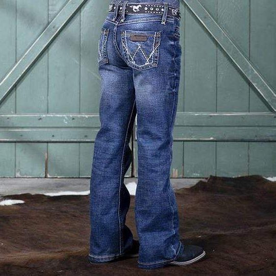 Girl's Wrangler Retro Bootcut Jeans - Vintage Style Denim Pants for Teens & Kids | Perfect for School, Casual Wear & Western Outfits